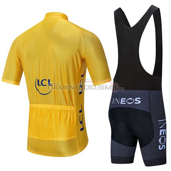 Abbigliamento Ciclismo Ineos Manica Corta 2020 Giallo Nero